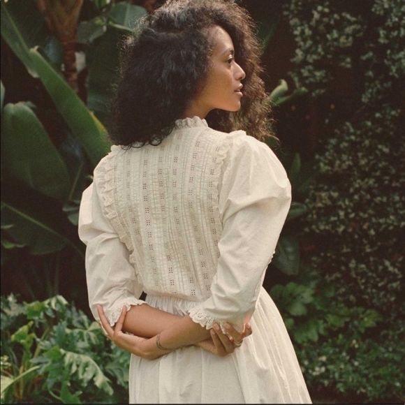 NWT DOEN Darby dress in Powder - Picture 3 of 9